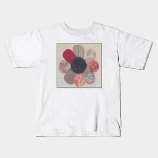 Excerpt from 3 Flowers #2-Pink Flower-Digitally Enhanced Kids T-Shirt